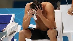 disappointed swimmer